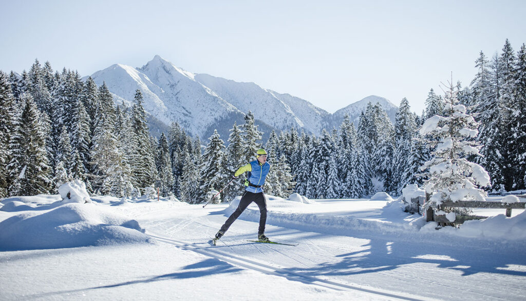 Cross-country skiing in Seefeld