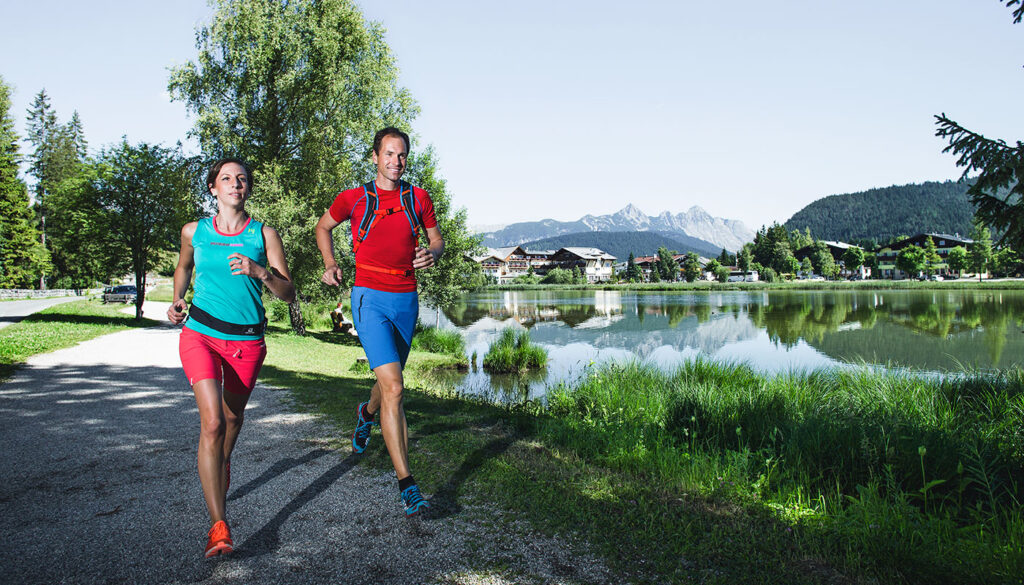 Laufen entlang des Wildsees