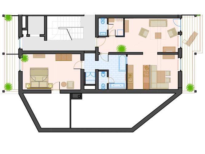 Grundriss Top8 im A-VITA Viktoria - Ihrem Apartmenthaus in Seefeld in Tirol